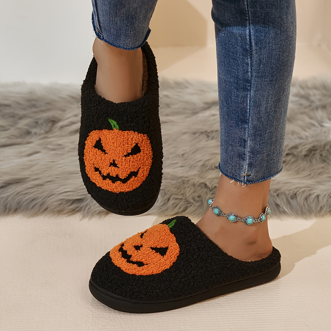 Harvest Glow Pumpkin Slippers