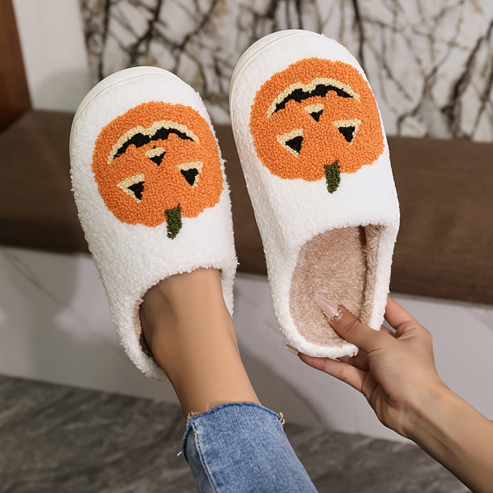 Harvest Glow Pumpkin Slippers