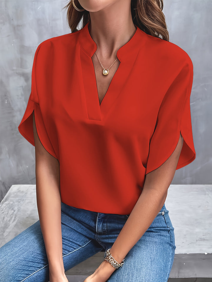 Amelia Notch Neck Blouse