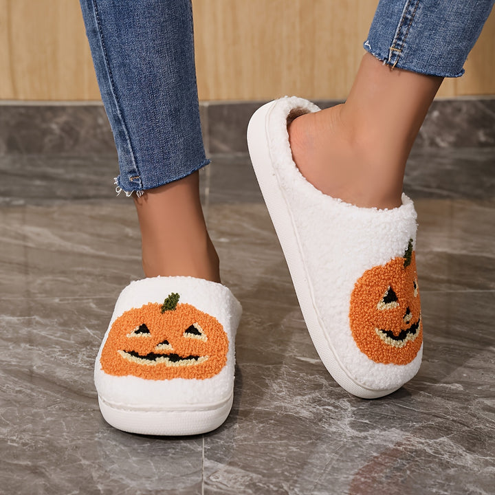 Harvest Glow Pumpkin Slippers