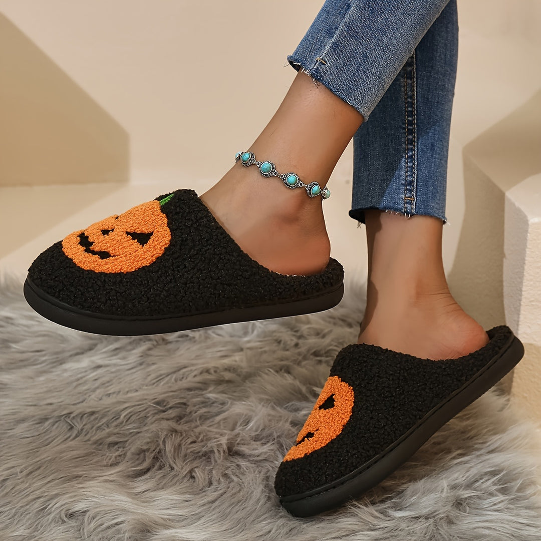 Harvest Glow Pumpkin Slippers