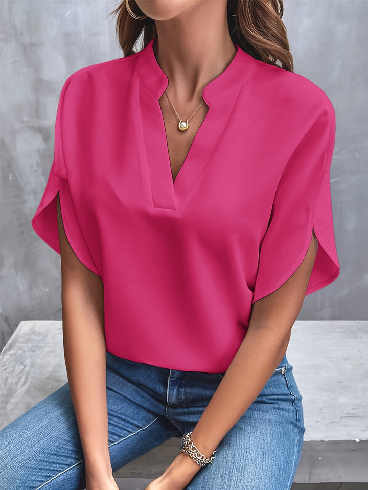 Amelia Notch Neck Blouse