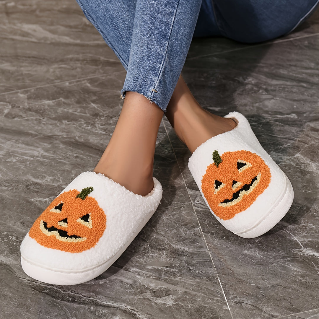 Harvest Glow Pumpkin Slippers